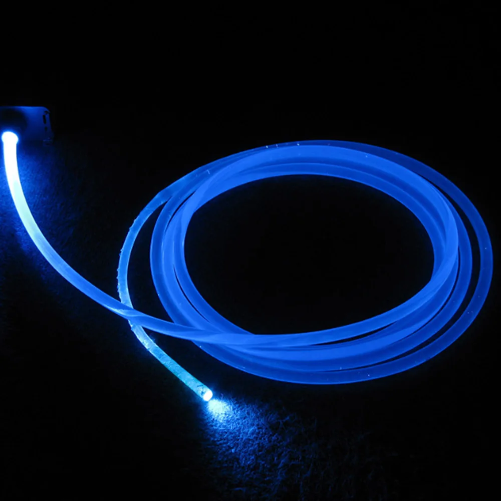 2MM Diameter MMA Side Glow Optical Fiber - Spot Light Emitting Lighting Cable - Optional 2MM 3MM 4MM 5MM 6MM 8MM 10MM 12MM 14MM