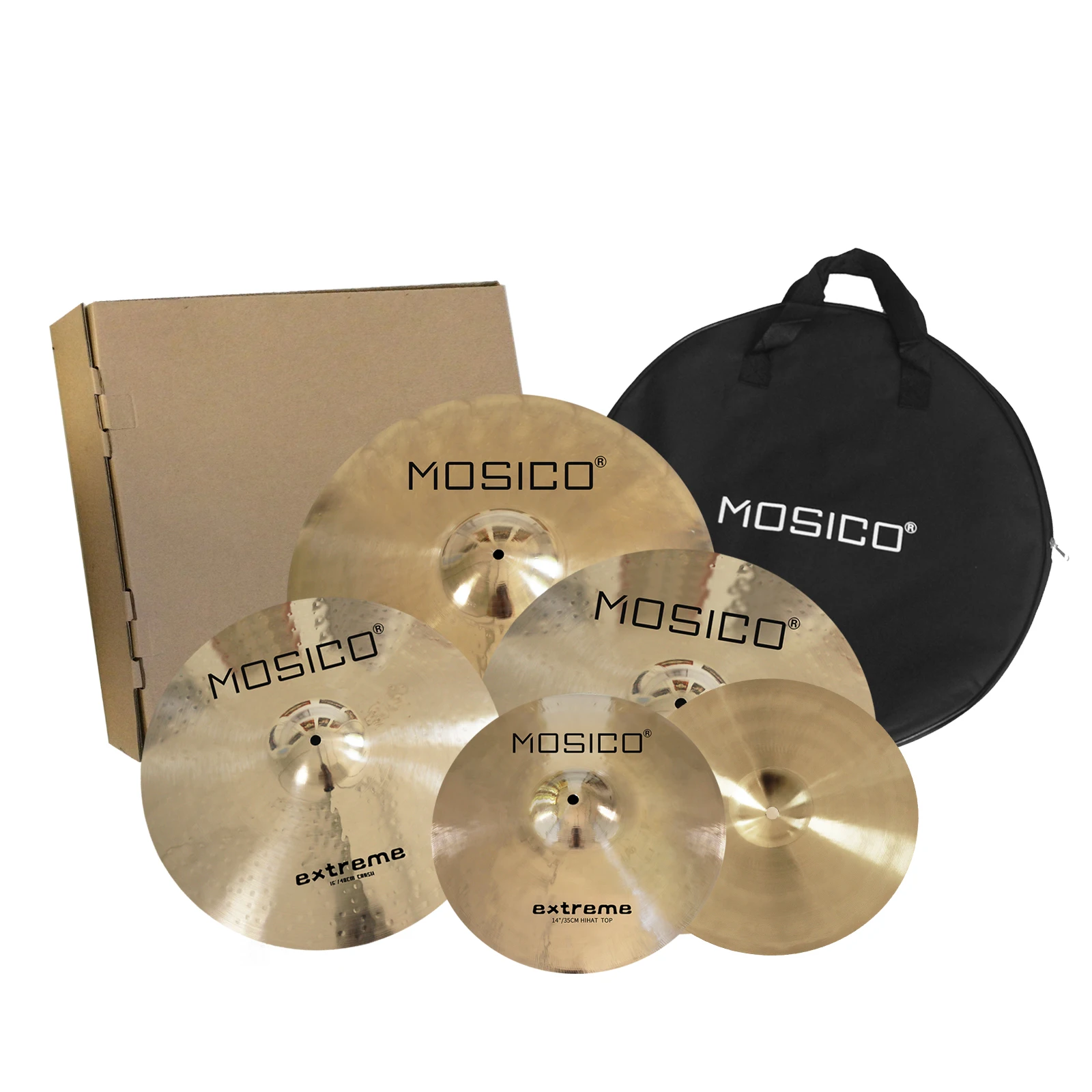 mosico Cymbals  classic Traditional Cymbals four pics set for professional use