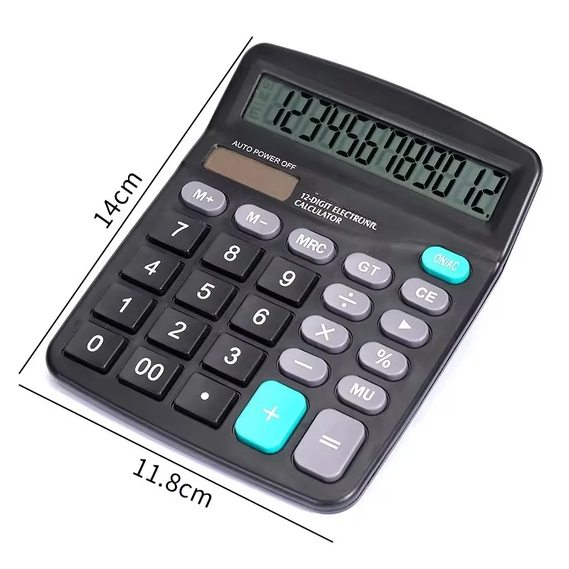 12 Solar Students Use Dual Power Office Accounting Dedicated Calculator