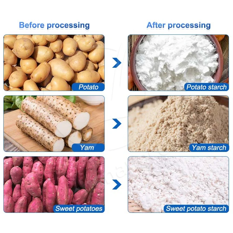 OCEAN Taro Starch Powder Make Machine Yam Cassava Flour Make Machine Full Cassava Starch Production Line