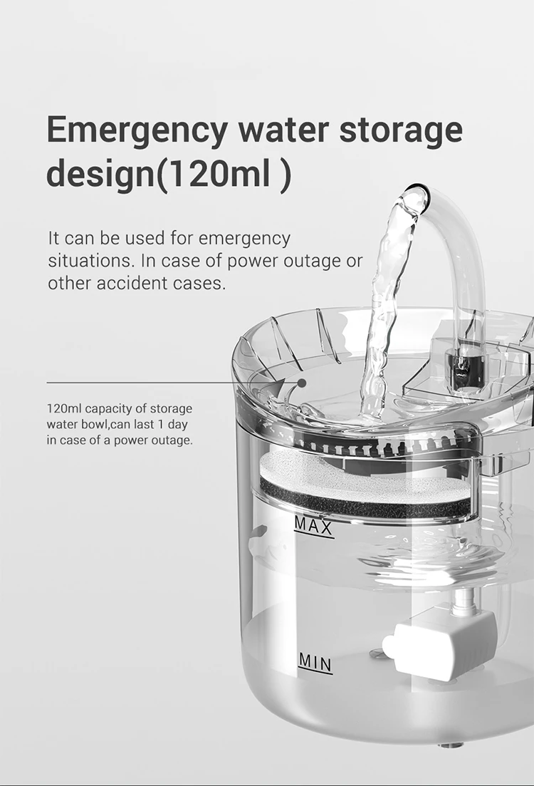 Wireless Pump Cat Water Fountain Automatic Pet Water Dispenser Filter Accessories Auto Drinker For Cats Drinking Fountain