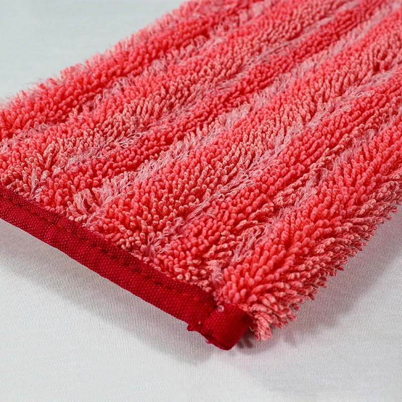 Commercial Industrial Microfiber Scrubbing Mop of Trapezoid Shape Microfiber Wet Mop Cleaning Floor Tool Scrubbing Refill Head