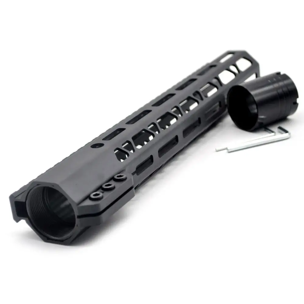 
Aplus New Clamp Style Low profile Black 12 inch .308/7.62 M-LOK Rail System Ultra slim Free Float Handguard fits DPMS 