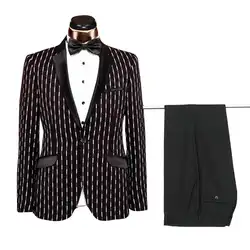 In stock new design tailored Striped turkish mens suits