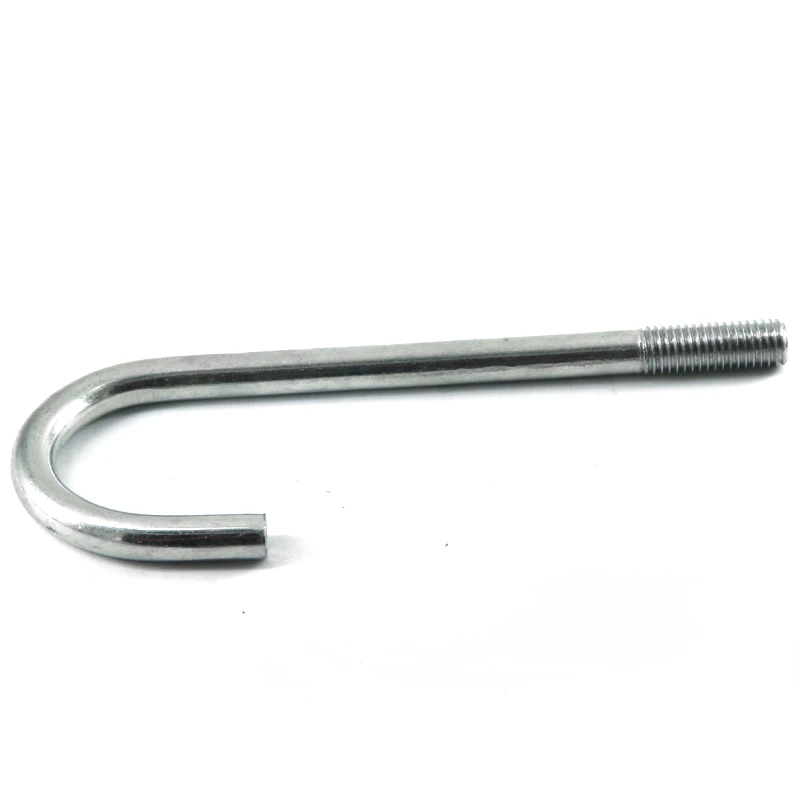 J-Bolt Types of Anchor Bolt Chinese manufacture Good Quality galvanized carbon steel j type hook anchorbolt with nut and washer