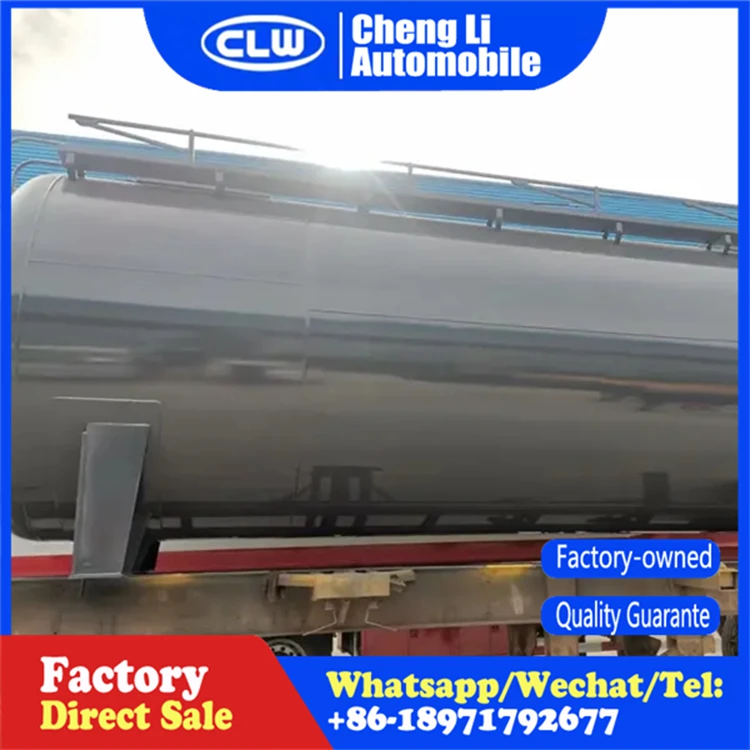 3 Axles 30000l Chemical Liquid 98% Concentrate Sulfuric Acid Transport Tanker Tank Truck Semi Trailer