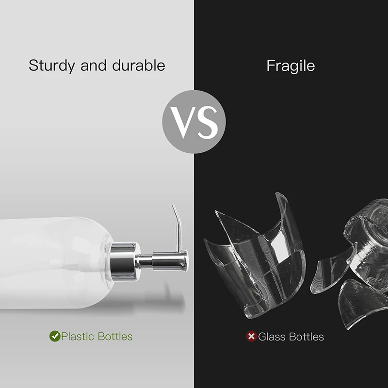 
Factory Direct Sale Cosmetic Round Empty Lotion Pump Bottles Plastic Frosted Soap Dispenser Bottle With Stainless Steel Pumps 