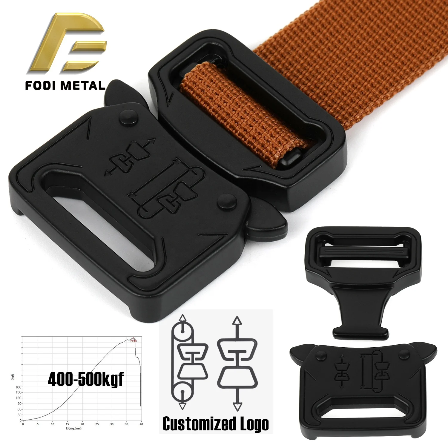 T5038 Wholesale Price 25mm k9 harness metal buckle Anatolian Shepherd Dog