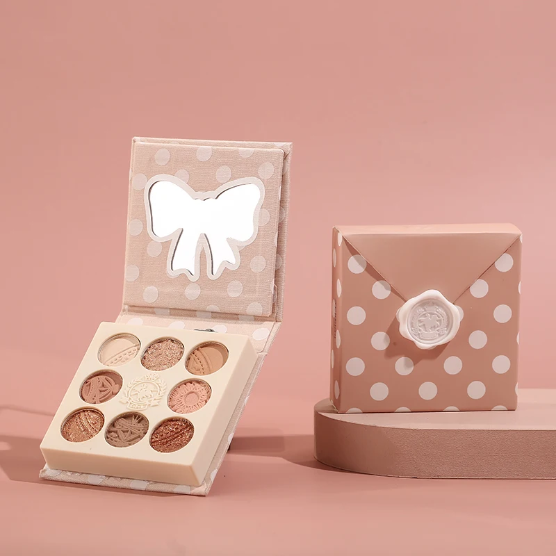 ODM/OEM для девочек 8 видов цветов Тени век блестящая матовая отделка водостойкая длинная с высоким пигментным порошком палитра теней