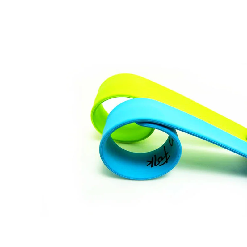 Free Sample bulk cheap custom logo printing ruler slap bracelet pvc sublimation slap bracelets