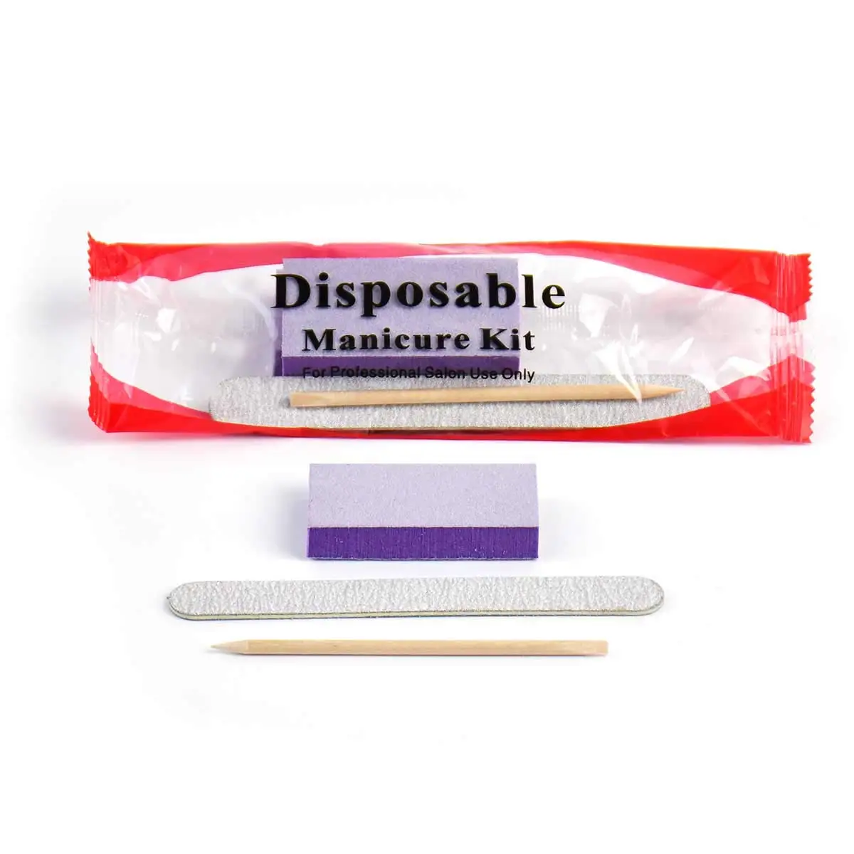 300Sets/Case Professional 3PCS Disposable Acrylic Nail Tools Manicure Kit Set For Salon Beauty