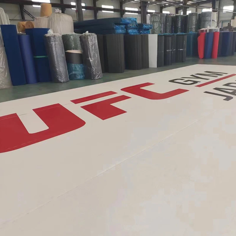 QTMAT Custom Roll out bjj mma mats martial arts cheap wrestling training mats tatami for judo