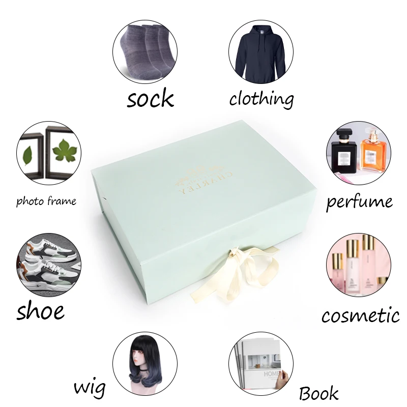 Custom Logo Printing Unique Xmas Rectangular Wedding Wrapping Ox Pack Card Paper Packaging Box For Gifts