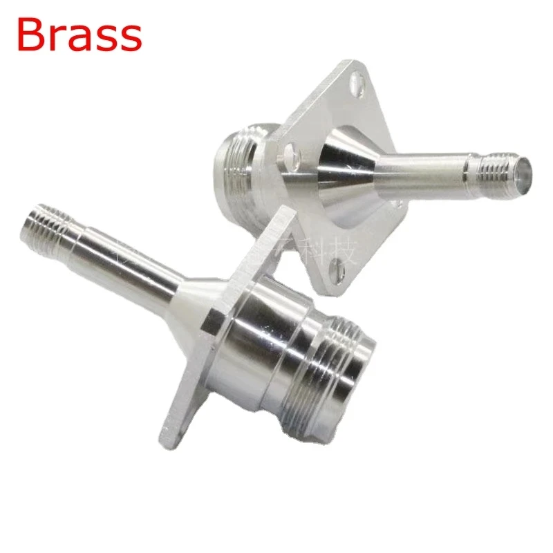 L16 N type Female jack To SMA Long Lengthen Prolong Extension Female 4Holes Flange Connector N To SMA Panel Mount Socket