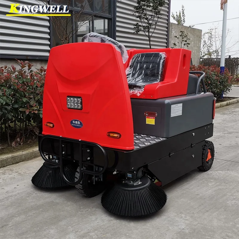 1350mm best quality road ride on sweeper floor sweepers machine Lead acid/lithium battery optional