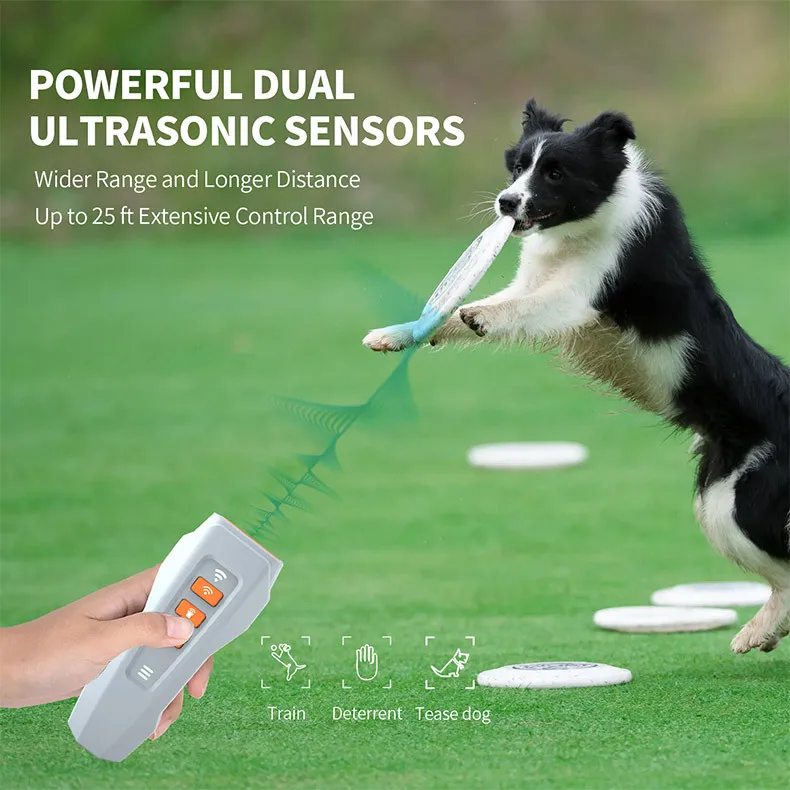 10 Meters Long Distance Remote Control Dog Bark Stopper Electric Anti Bark Device Ultrasonic Dog Bark Deterrent Device