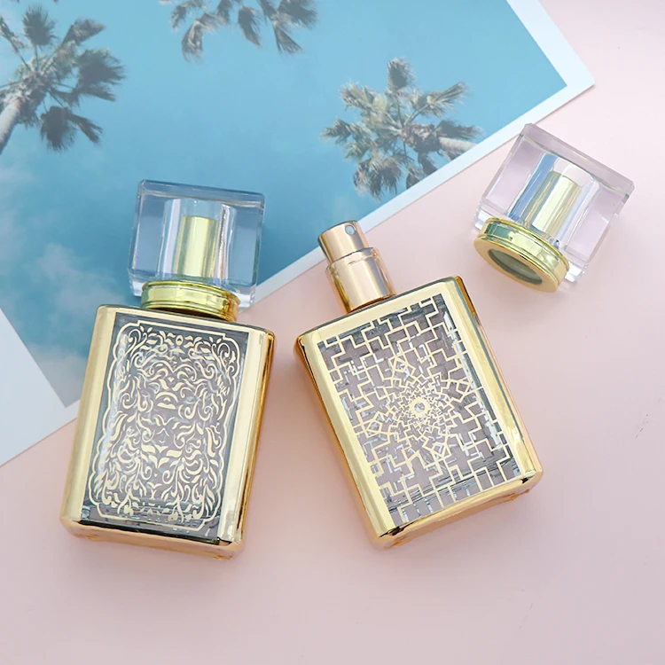 50ml Wholesales decorative arabic style attar perfume glass bottle