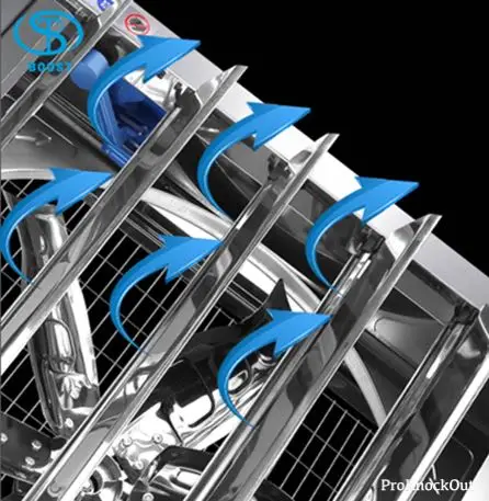 Broiler poultry shed design Exhaust Fan Poultry Farm Cooling Fan Industrial Ventilation Fan for Chicken house Breeding farm/Cow