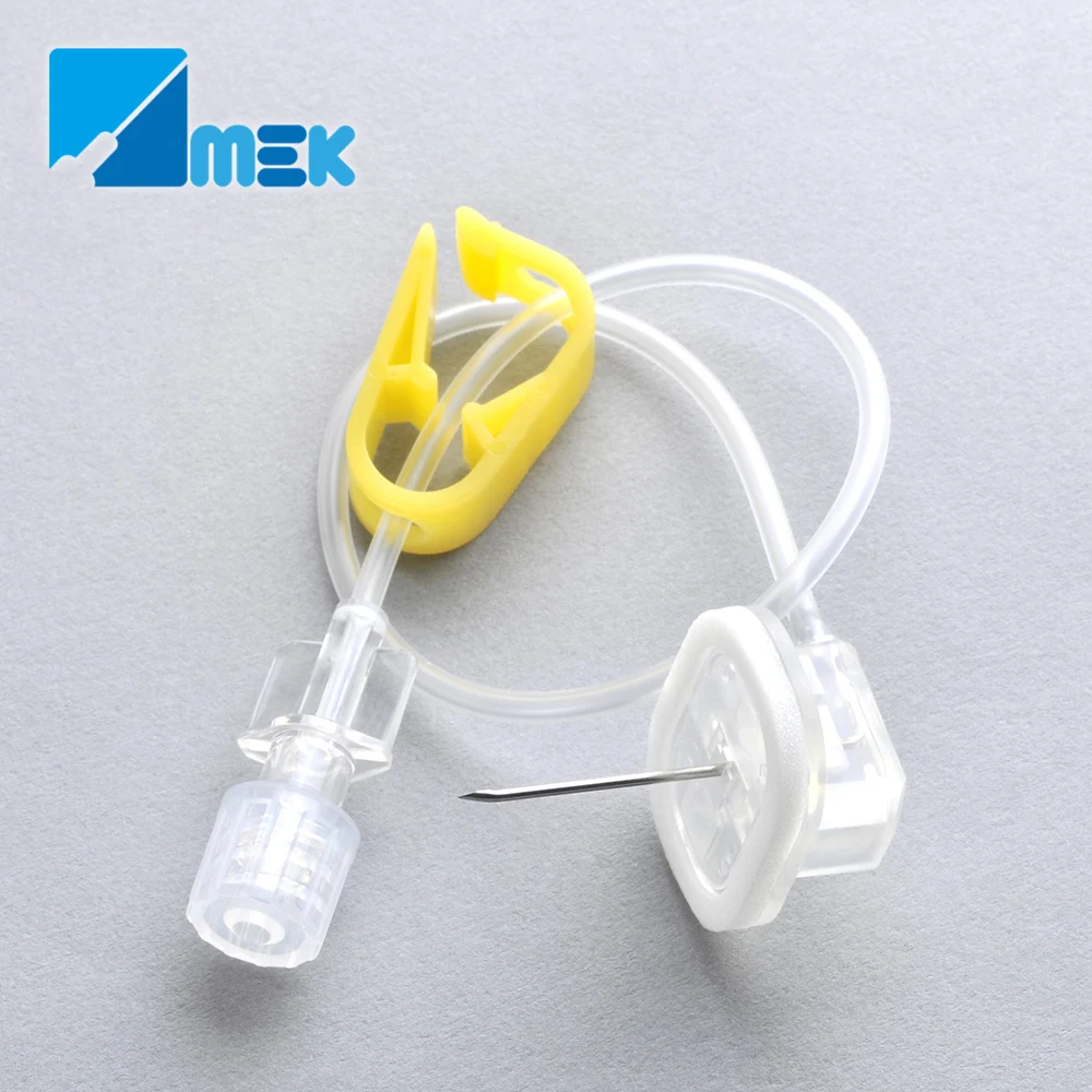 19G 20G 21G 22G safety huber needle 90 degree Non coring huber needle with CE ISO MDSAP