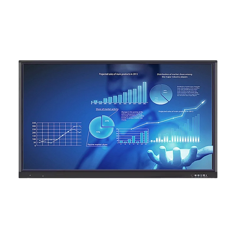 98 Inch Portable Smart Board Professional Digital Writing Tablet LED Black Android ALL-IN-ONE Tv Telaio in Legno Smart Tv 88