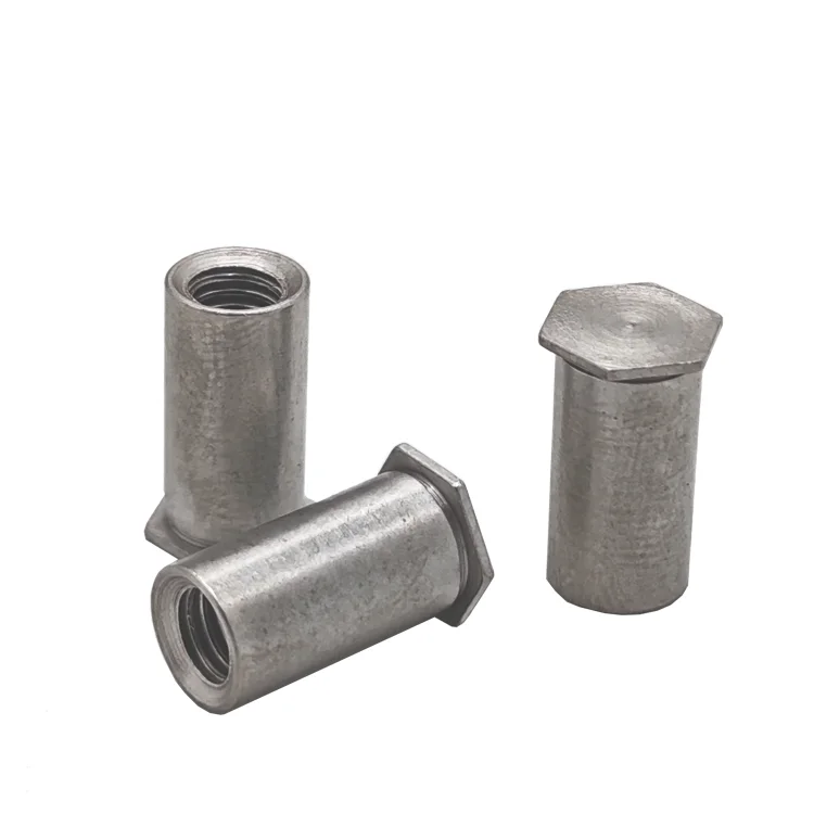Custom Hexagonal Clinching Standoff Stainless Iron Blind Hole Pressure Riveting Stud