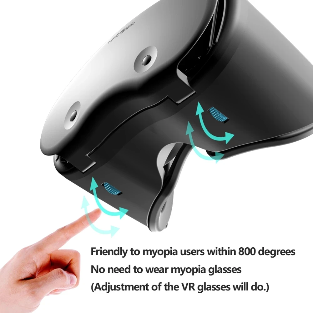 VR Headset Wide-angle Smart Virtual Reality 3D VR Headset for Smart Phone Video Game Binoculars Virtual Reality