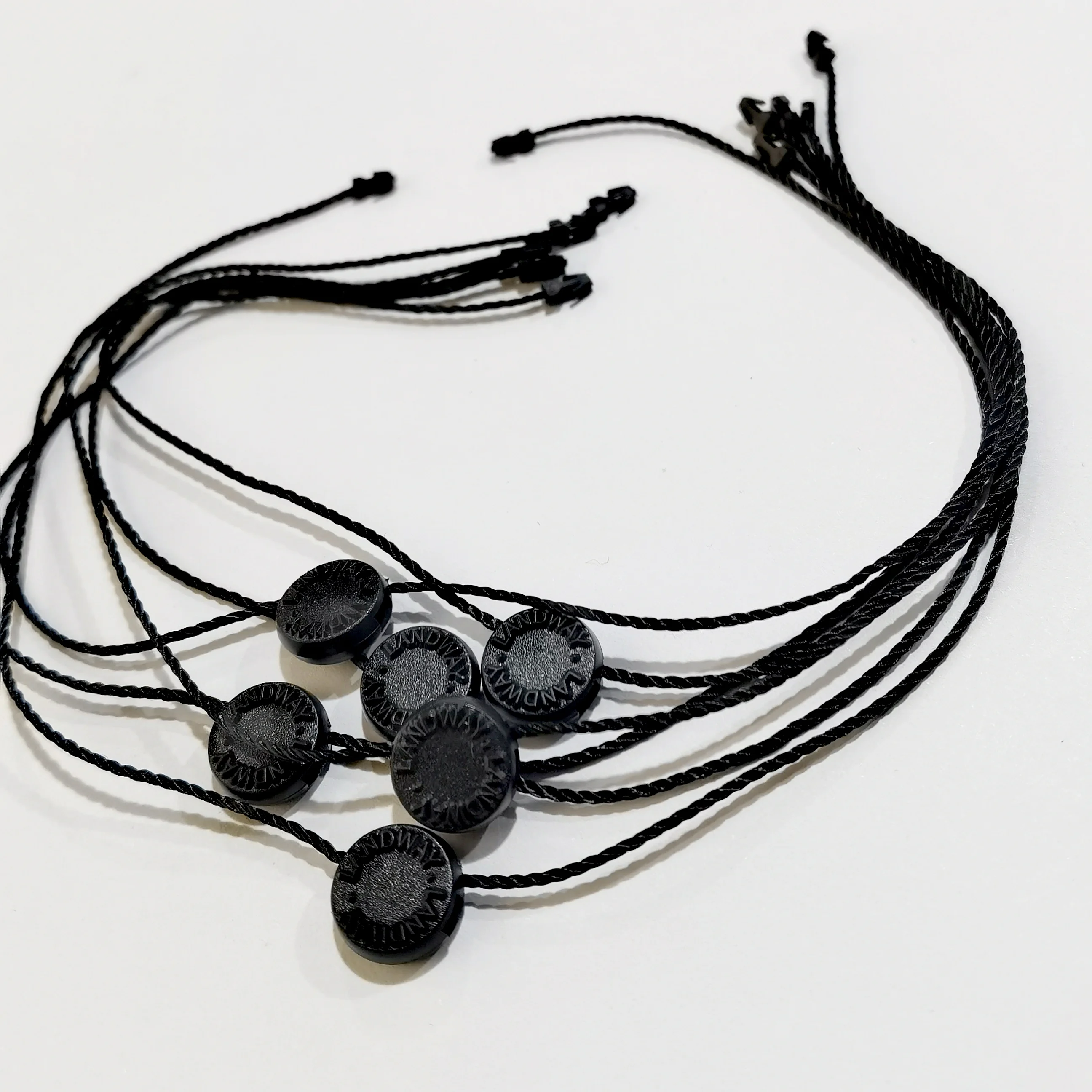 Tag lock marks plastic direct drip glue process sealing rope clothing