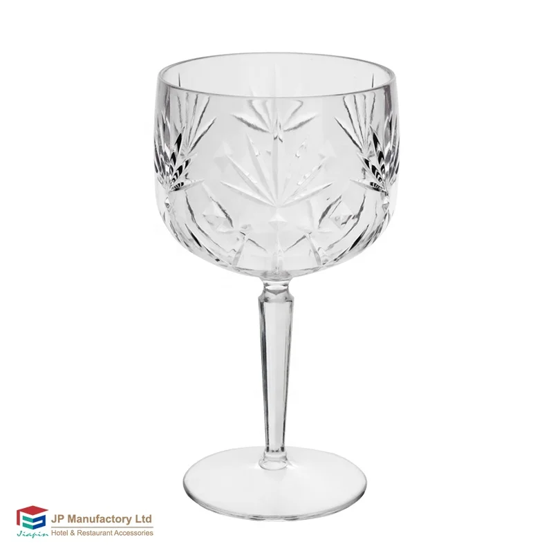 2024 New Vintage polycarbonate Wine Glass Cups plastic Wedding Party Goblets