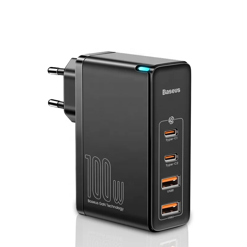 Baseus 100W GaN USB C Charger Quick Charge 4.0 QC 3.0 Type C PD Fast Chagring For MacBook Laptop Smartphone