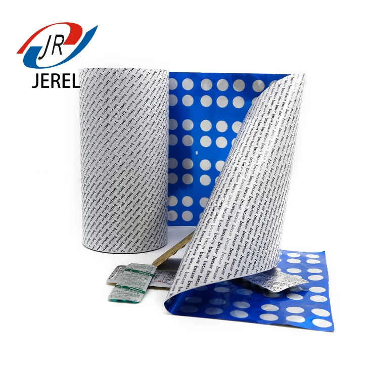 can be printed aluminum foil 8011 jumbo roll with 20/25/30 micron in thickness blister alu foil