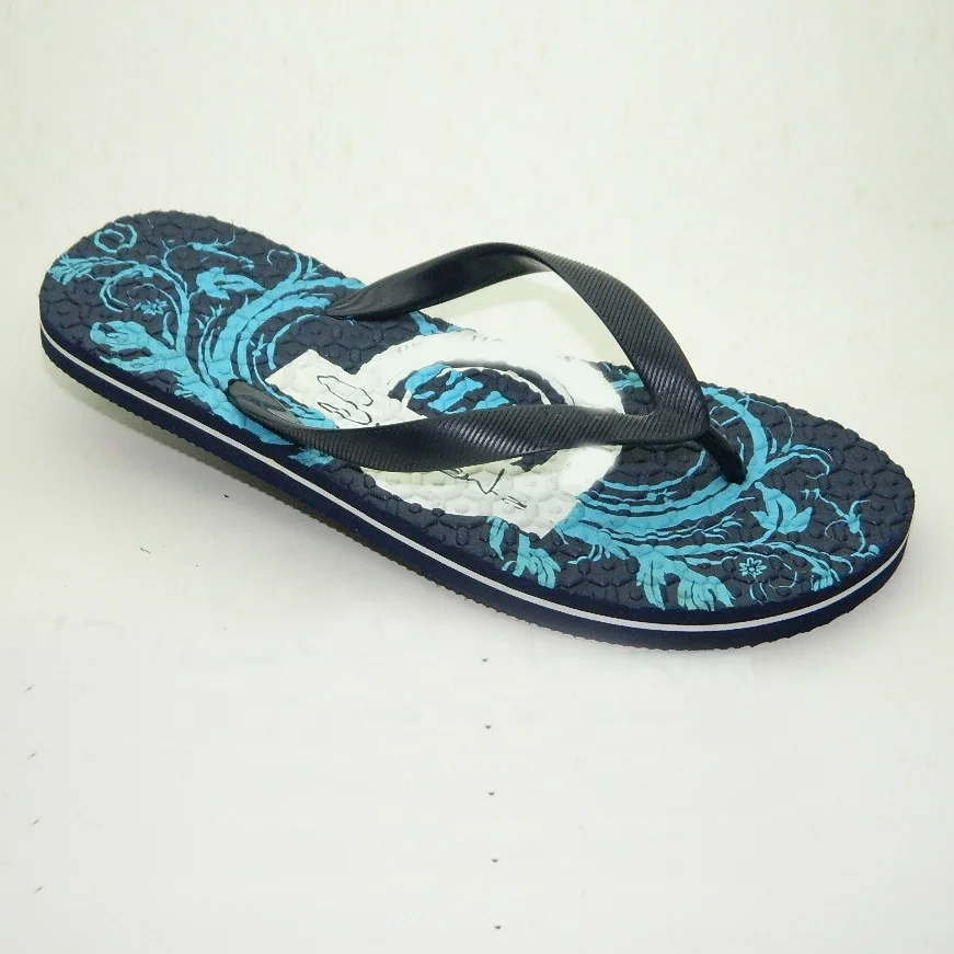 men flip-flops slippers embossed printing rubber