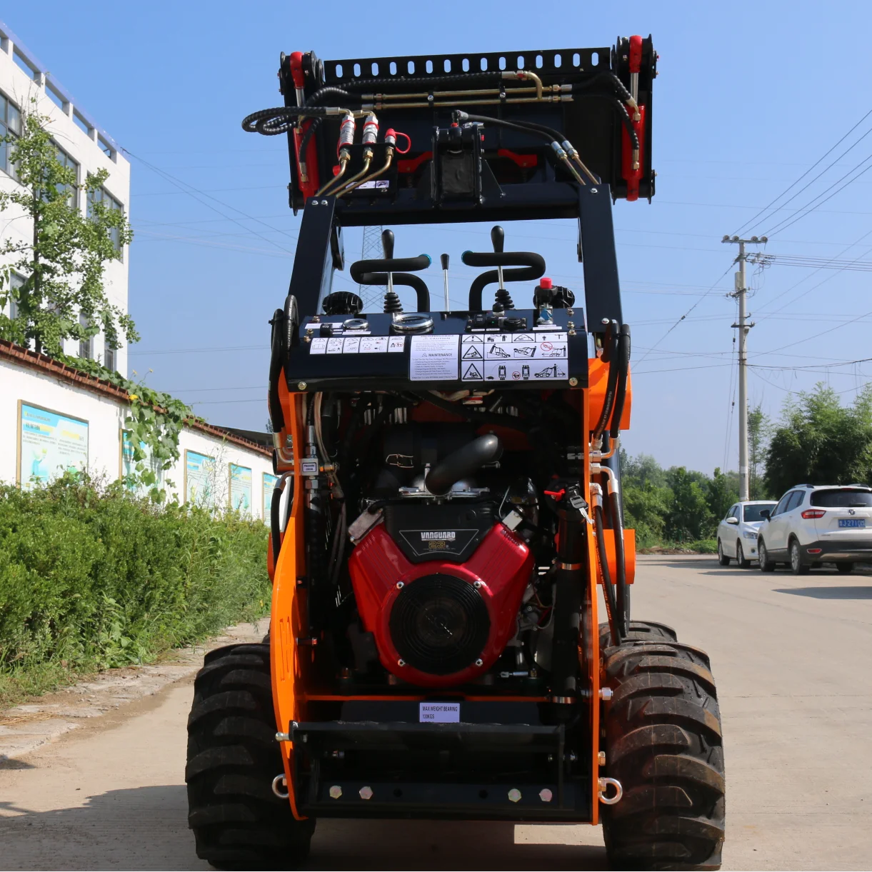 Mini skid steer loader Meng TY323 wheeled skid steer loader
