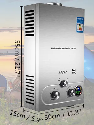 Peixu 16L хорошая цена конкурентоспособная 50 галлонов газовый водонагреватель
