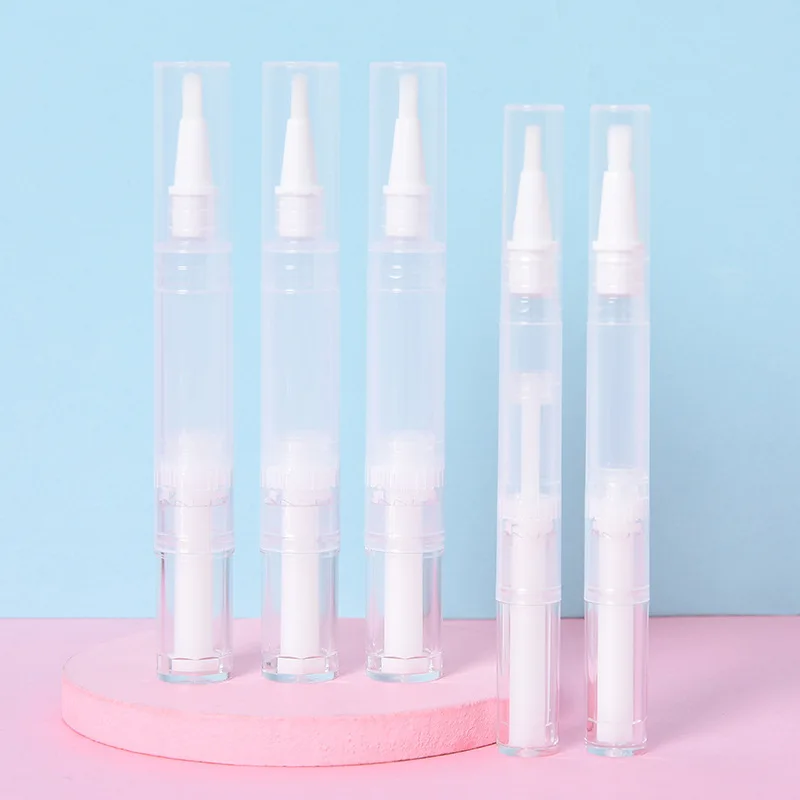 2ml 5ml Nail Cuticle Oil Tube Cosmetic Empty Lip Gloss Packaging Tooth Whitening Gel Bleaching Customized Twist Nail Pen