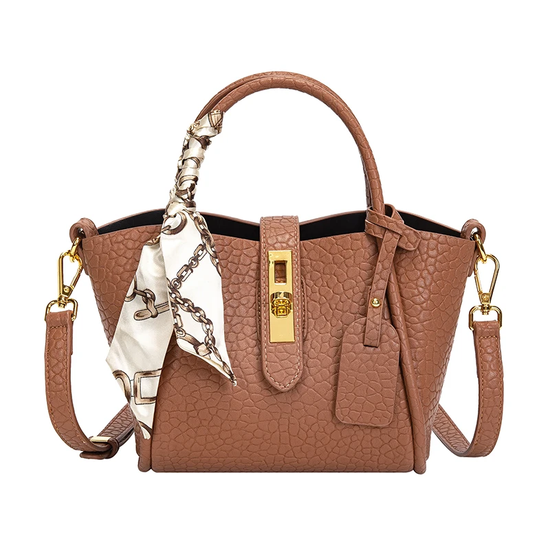 Business Laptop Bag Handbags Customized Logo Style With Silk Twily Handbag Scarf For Women