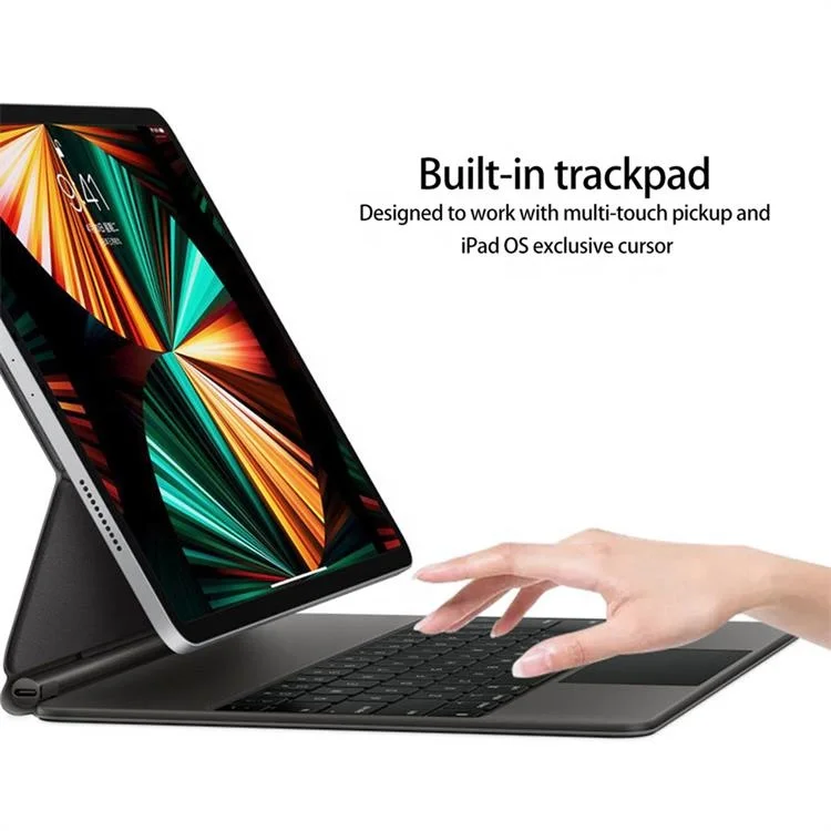 Smart Backlight Tablet Keyboard Case 100% Aluminum Magnetic Magic Keyboard Case for iPad Pro 2022 12.9 ipad Case Keyboard
