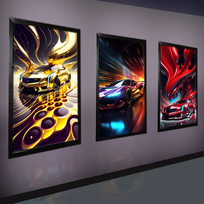 Backlight acrylic light box menu board display anime exhibit slim pizza led light box frame advertising