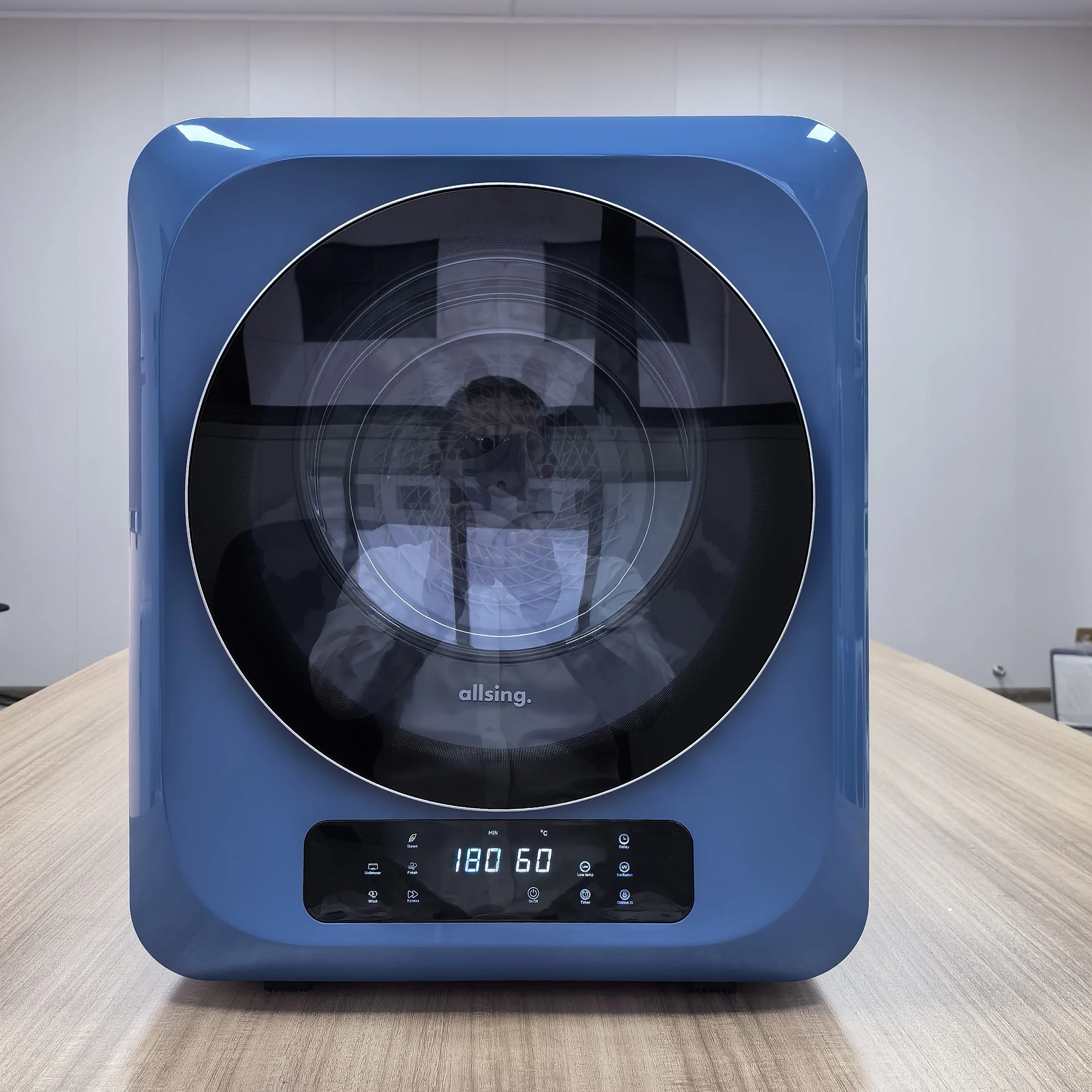 3KG Stainless Steel Portable Tumble Dryer Household Electric Vented Dryer Machine with Automatic Power Time Control for Cars