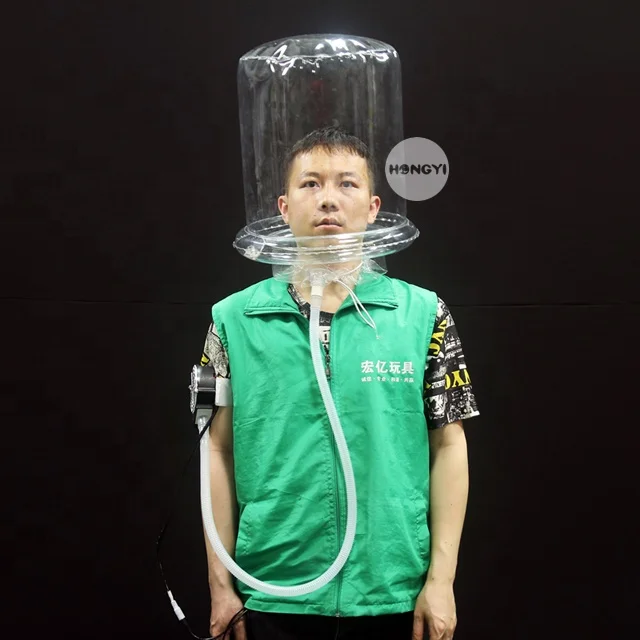 PVC Transparent Hood Dustproof Anti-Fog Breathing Protection Helmet System Suit