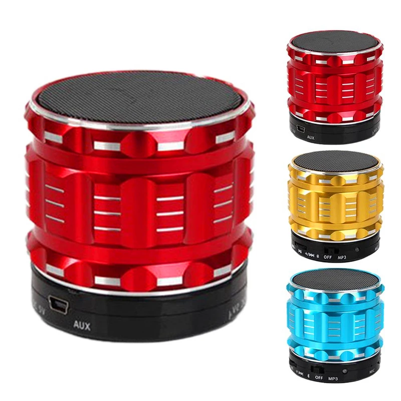 Высококачественная портативная bluetooth-Колонка S28 Mini металлическая Беспроводная мини-колонка с Bluetooth для мобильных телефонов и планшетов