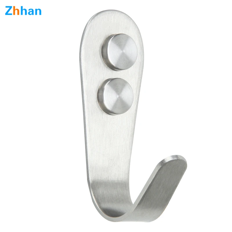 100 Pack Screw In Single hook Stainless Steel Bedroom Shower Room Robe Clothes Coat Towel Robe Hook