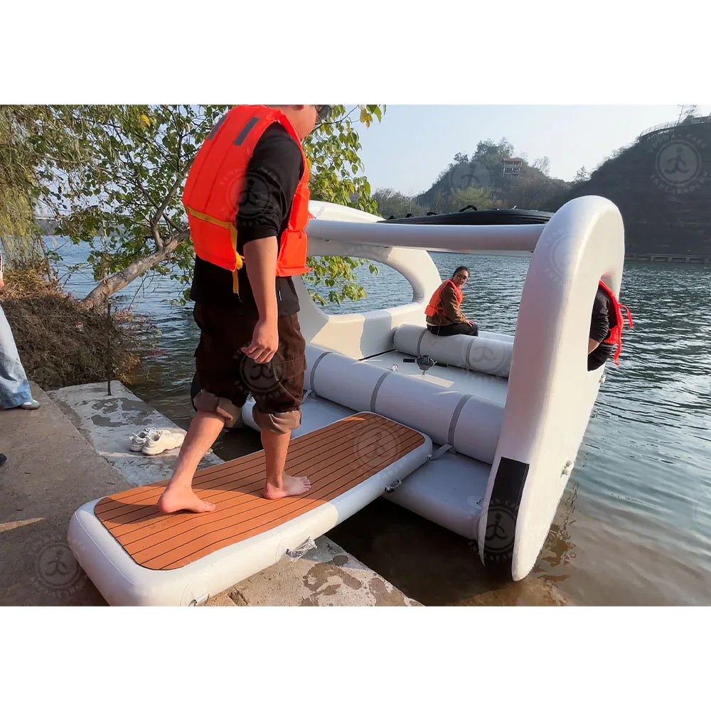 Durable Dock Platform Walkway Inflatable Gangway Platform Inflatable Floating Yacht Dock Platform For Boat