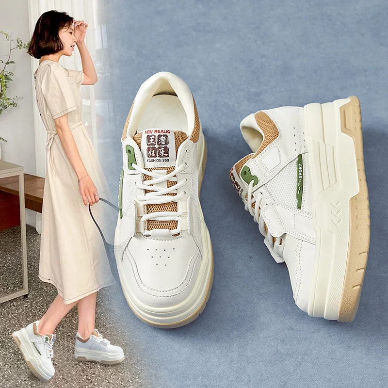 New  Casual Thick Bottom 2024 Increased in Torre Shoes 9cm Light White Shoes Male Chewing Wenzhou Shoes Female