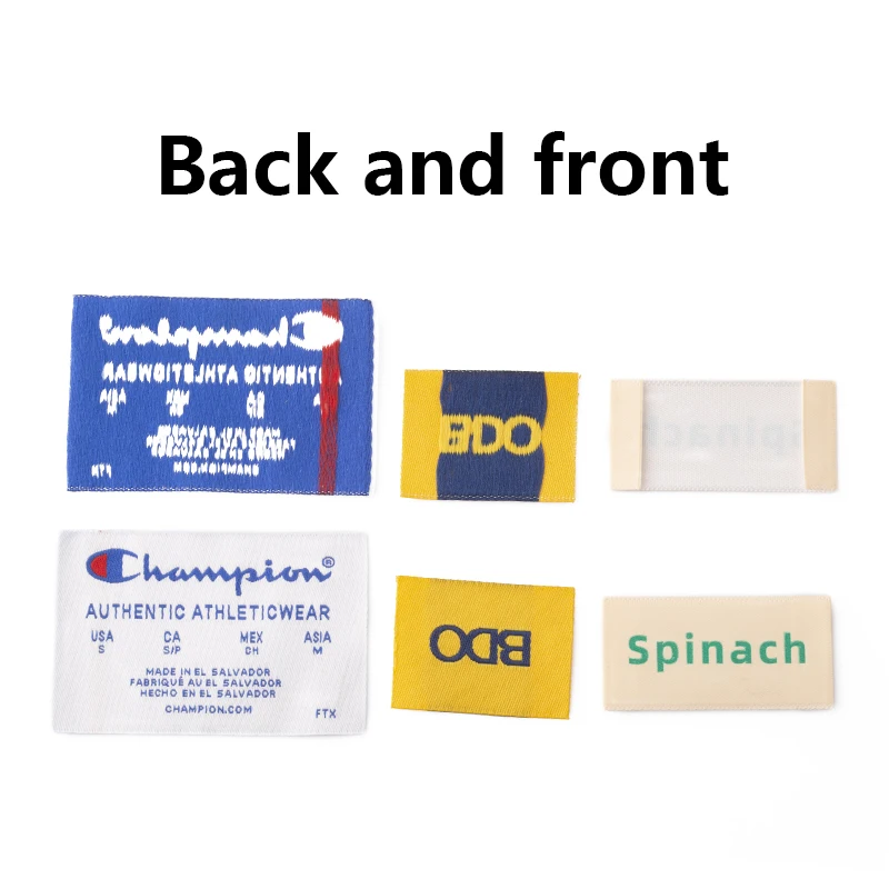 Custom Garment Labels Diy brand logo Fabric Tag cloth label For Apparel Clothing patch Woven Label