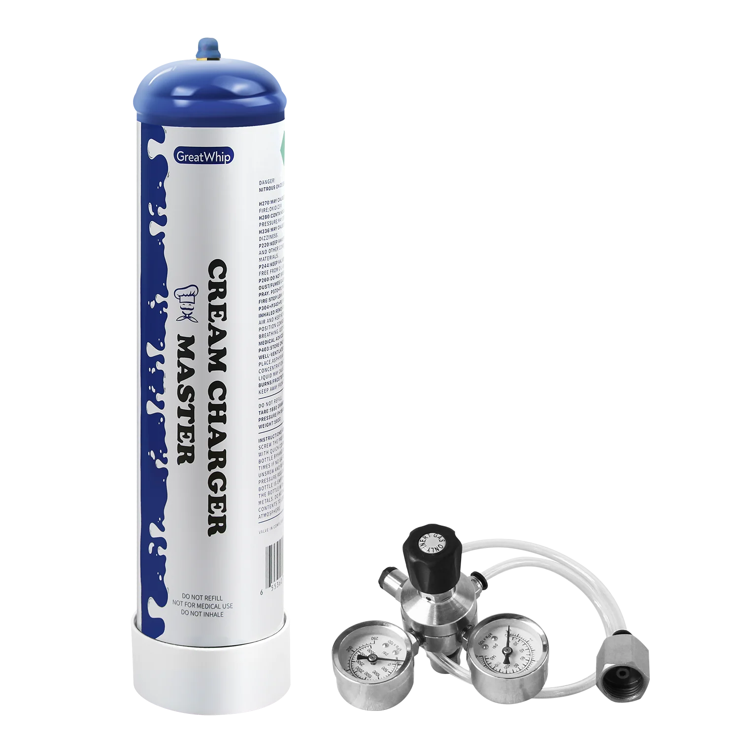 Greatwhip Food Grade 580G Cream Charger Whip Cartridge Nos Tank Whipped Cream Charger