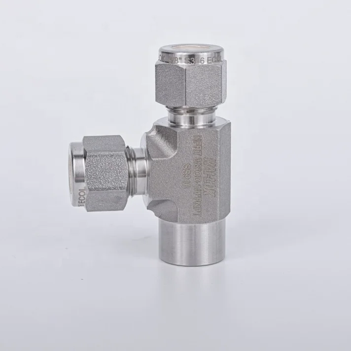 NAI LOK High Quality 5/8 x 3/4 inch Union Swagelok Type 12mm x 8mm OD Reducing Double Ferrule Compression Fitting Union