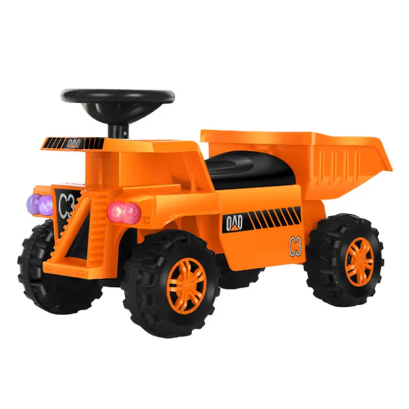 Wholesale high quality plastic kids swinging car baby sliding car baby outdoor excavator toys car for sale