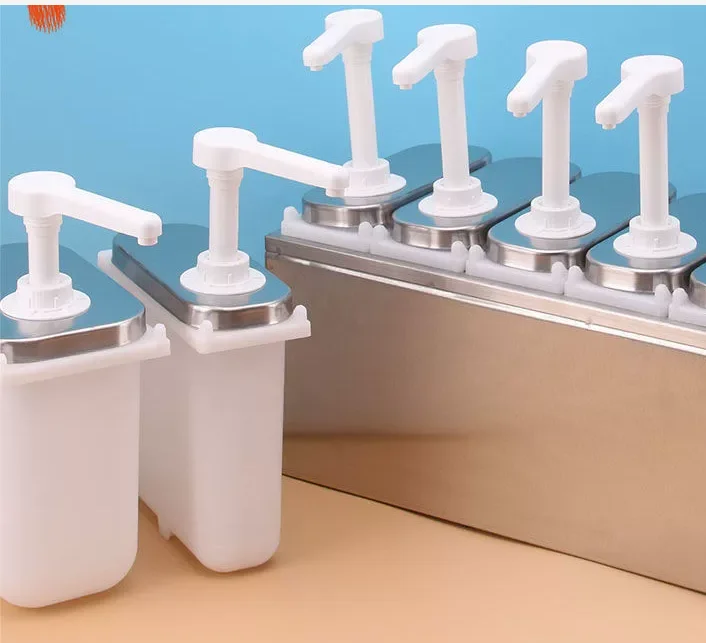 Factory Hand Press Sauce Ketchup Dispenser Jam Jug Pump Condiment Bottle. Durable Sauce Dispenser Pump 1000ml