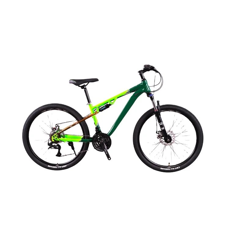 PUSAI 24-Inch High Carbon Steel Mountain Bike Hot Selling 24 Speed Dual Disc Brake Popular Style Aluminum Fork for Cycling