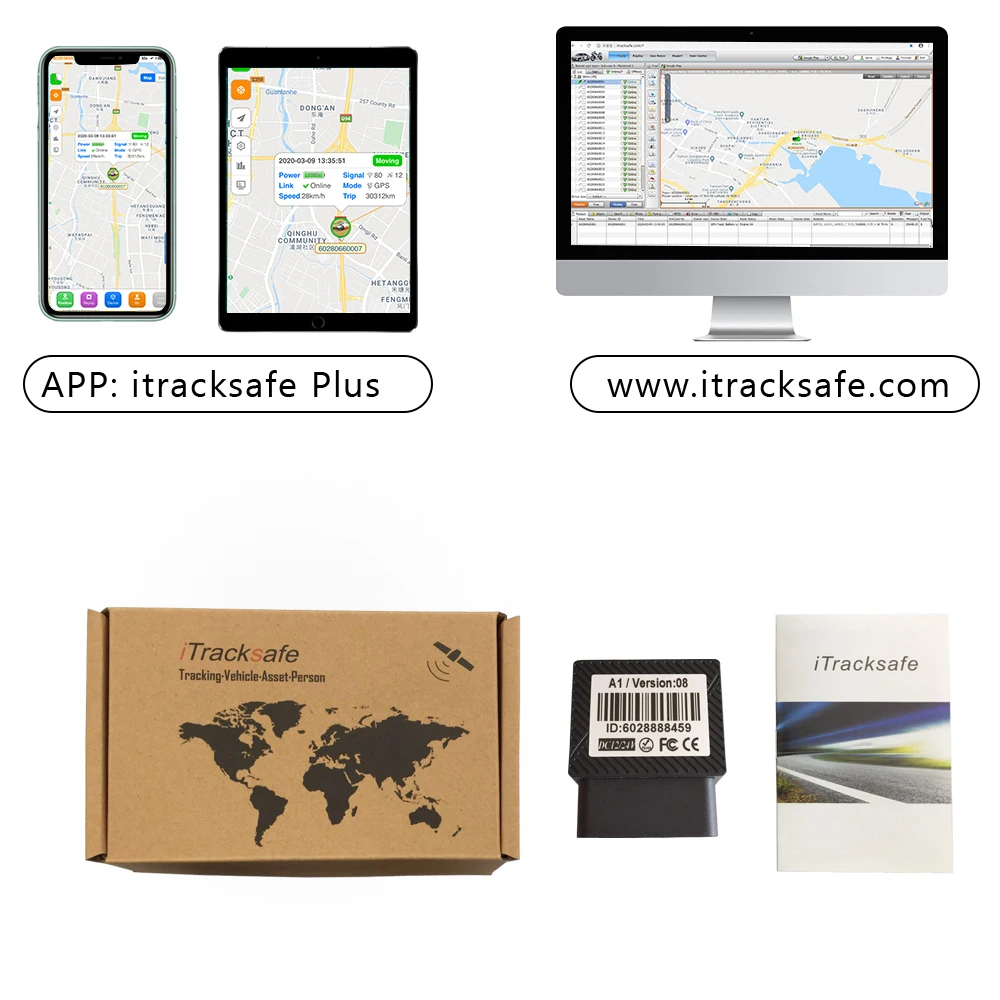 ITracksafe Китай беспроводной мини-автомобиль obd маленький